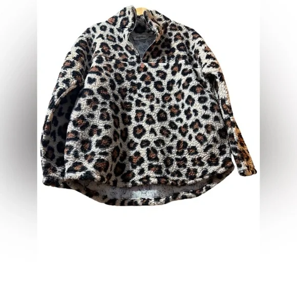 Haptics Sherpa women’s sweater animal print size small - Picture 5 of 14